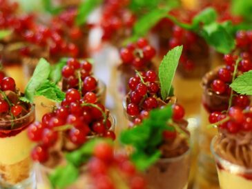 Små glas efterrätter