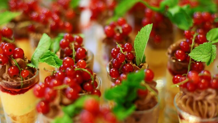 Små glas efterrätter