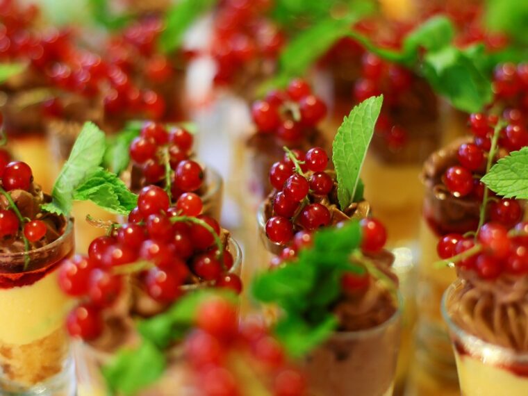 Små glas efterrätter